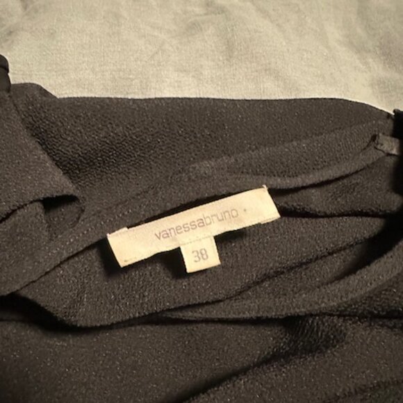 Vanessa Bruno Black Crepe Dress Sz 38 - Picture 4 of 8